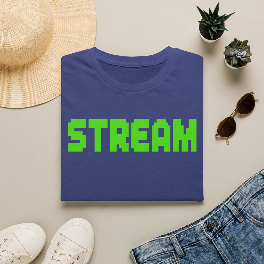 STREAM Graphic T-Shirt — Neon Pixel Gamer Tee
