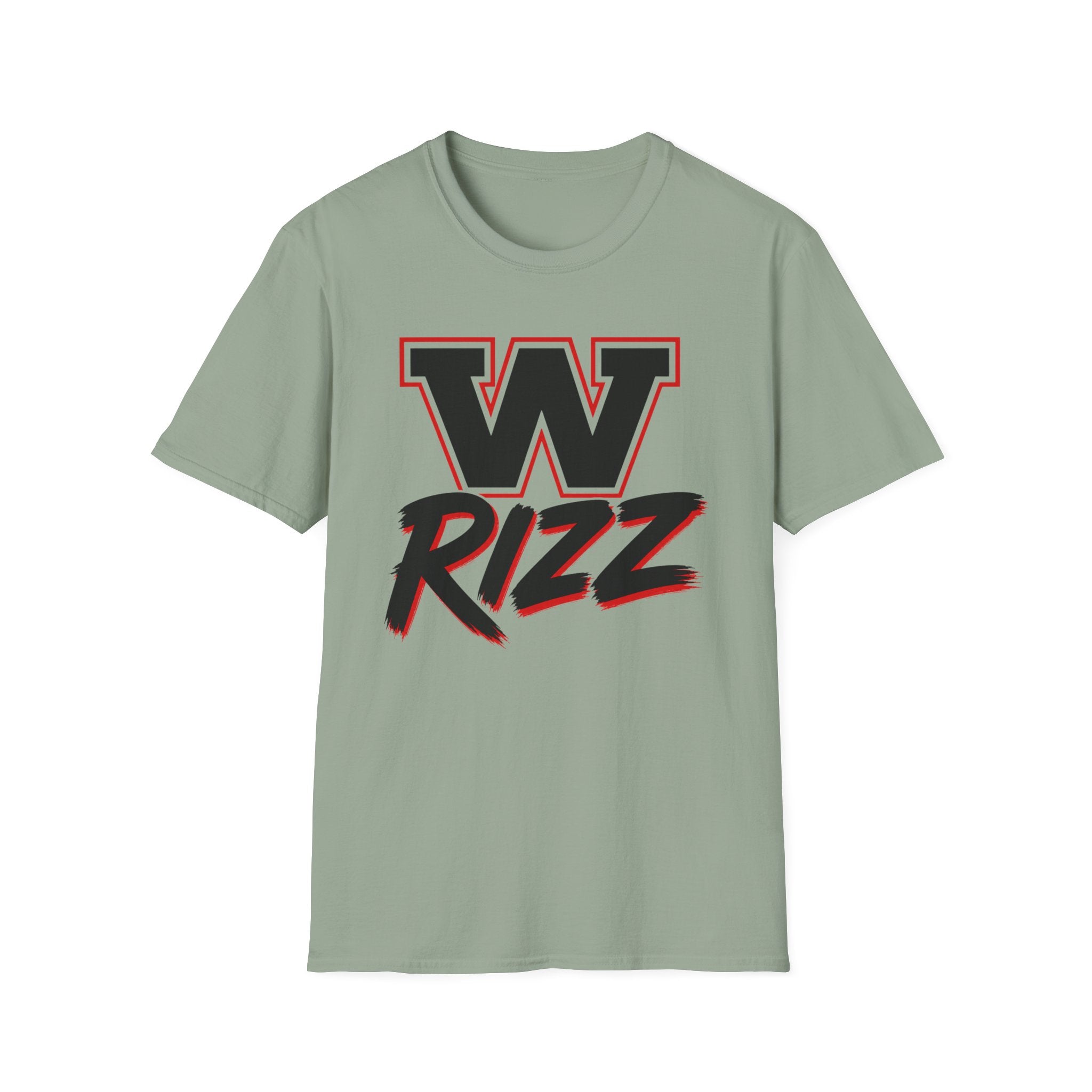 W Rizz Graphic Tee — Bold Varsity Lettering Shirt