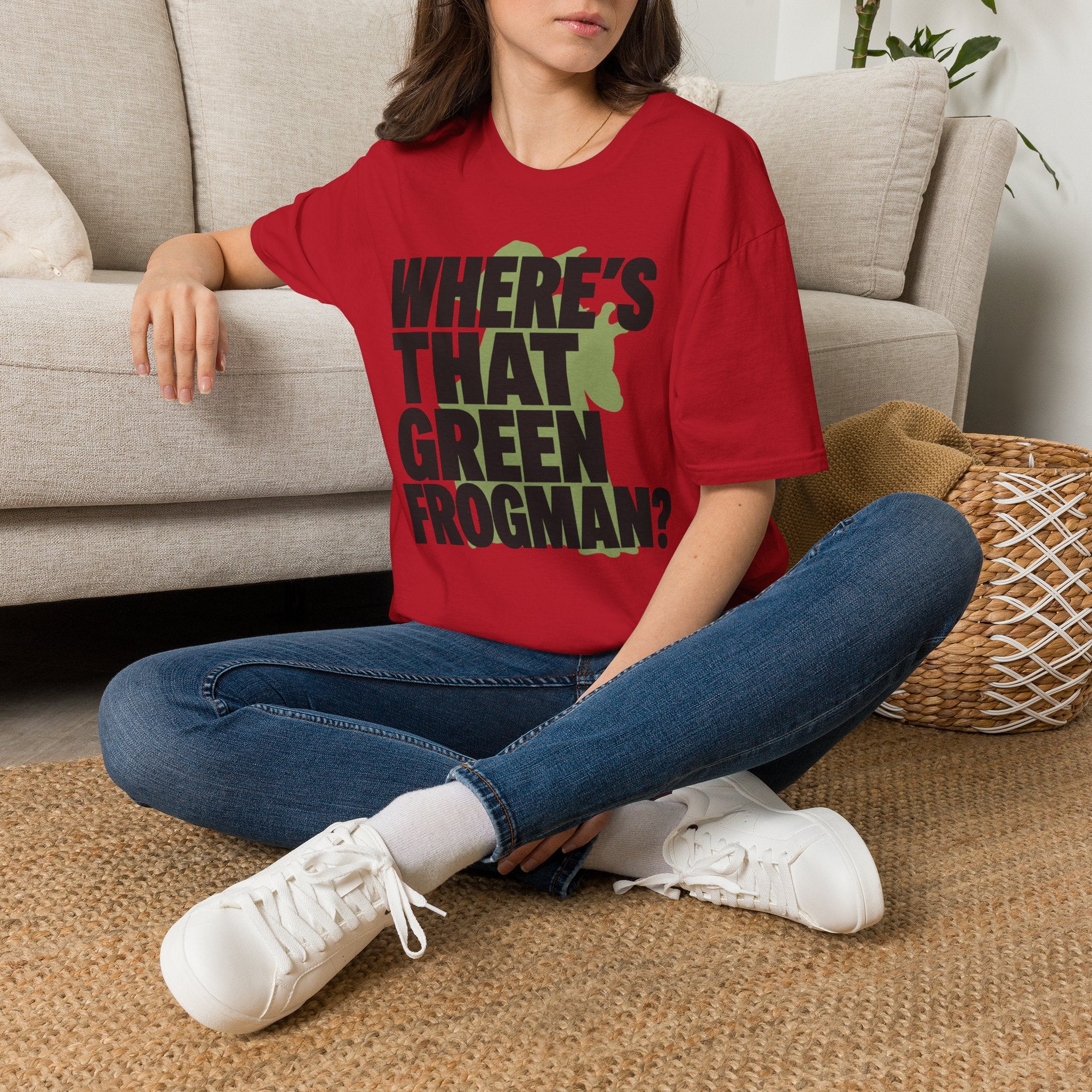 Where's That Green Frogman? T-Shirt