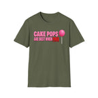 No Free Cakepops T‑Shirt — Funny Dessert Lover Graphic Tee