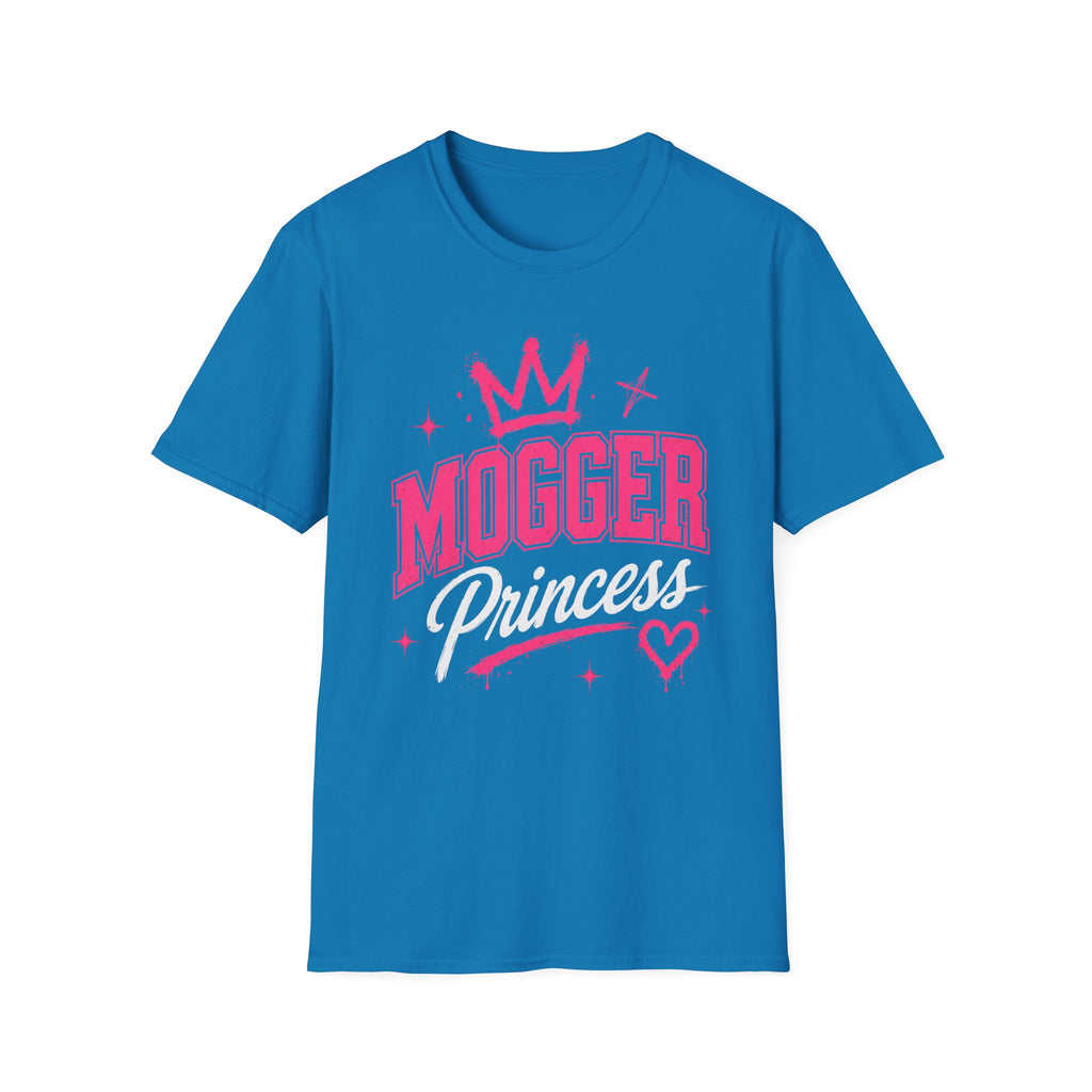 Mogger Princess T‑Shirt — Pink Crown Graphic Tee