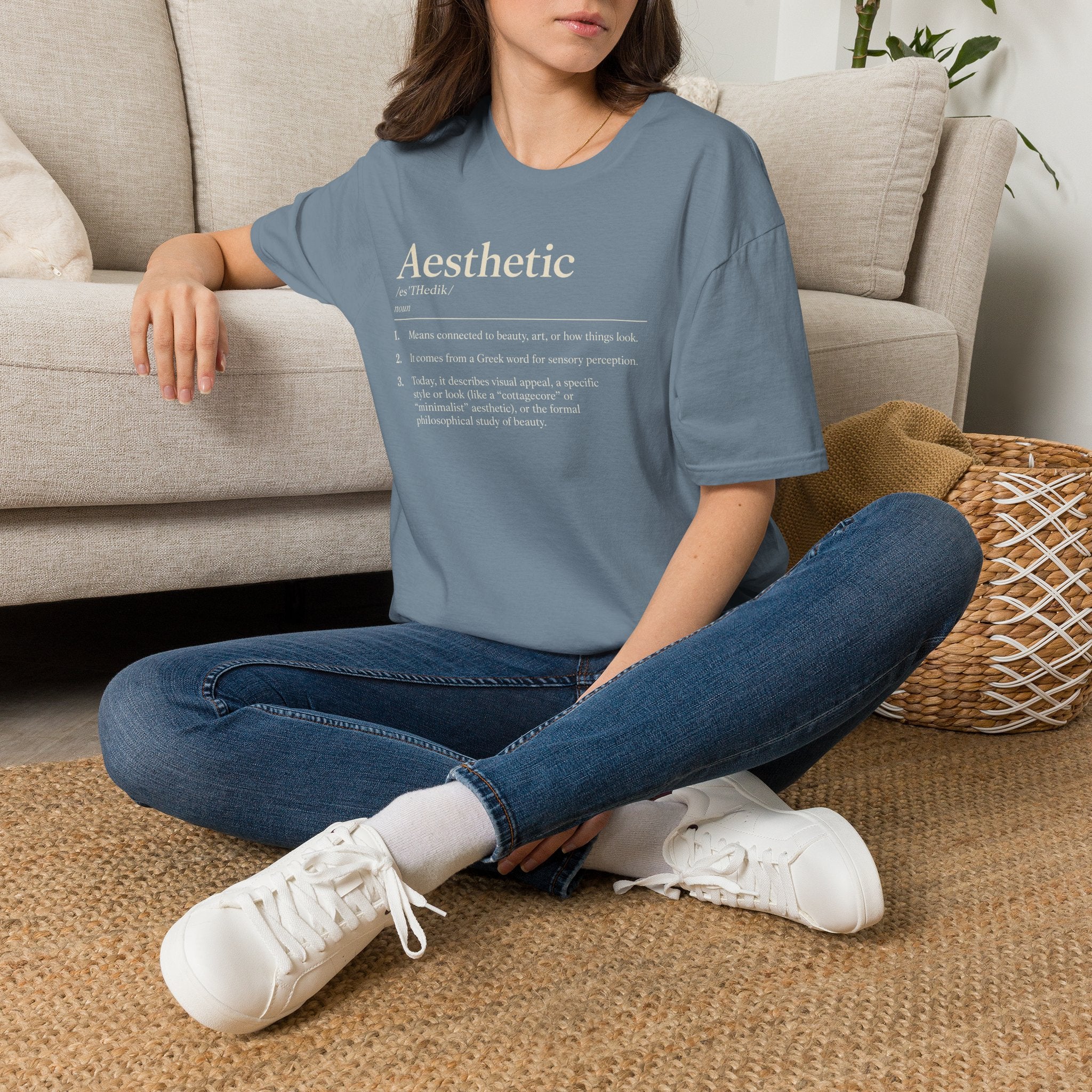 Aesthetic Definition T-Shirt — Feminine Graphic Tee with Dictionary-Style Print