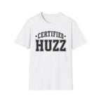 Certified Huzz T‑Shirt — Collegiate Vintage Lettering Tee