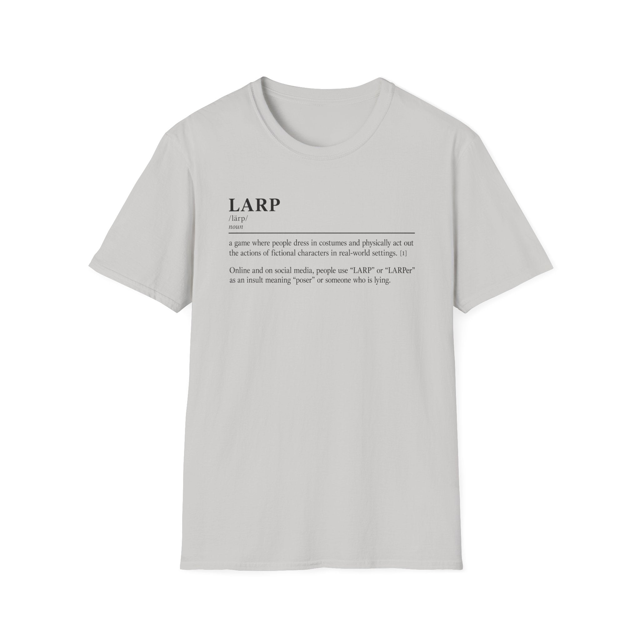 LARP Definition T-Shirt — Minimalist Dictionary Tee for Larpers & Cosplayers