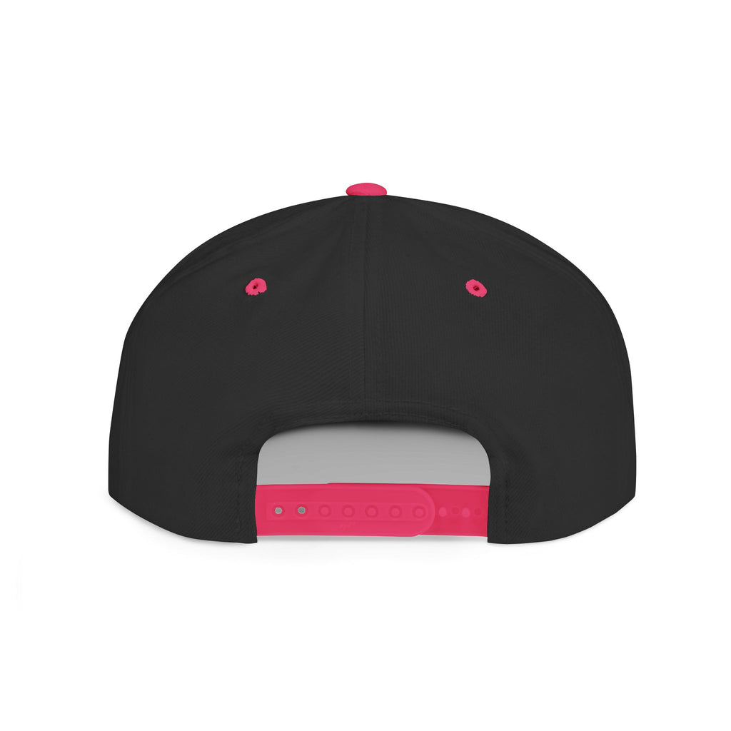 Delulu Pink Embroidered Snapback Hat
