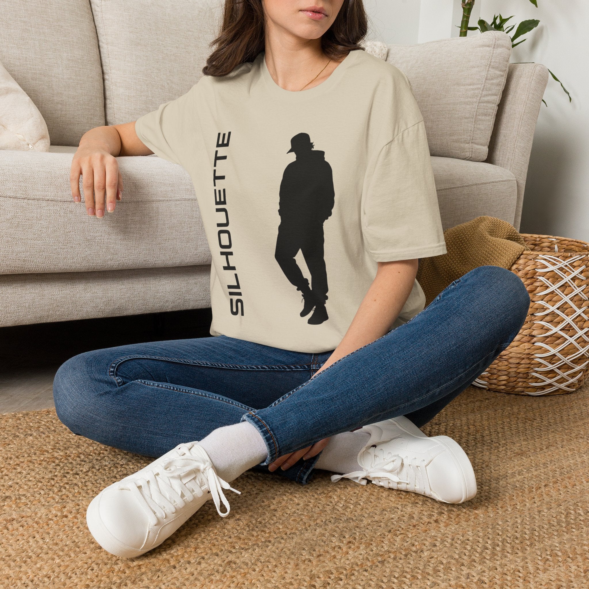 Silhouette Graphic T-Shirt — 'SILHOUETTE' Minimal Urban Streetwear