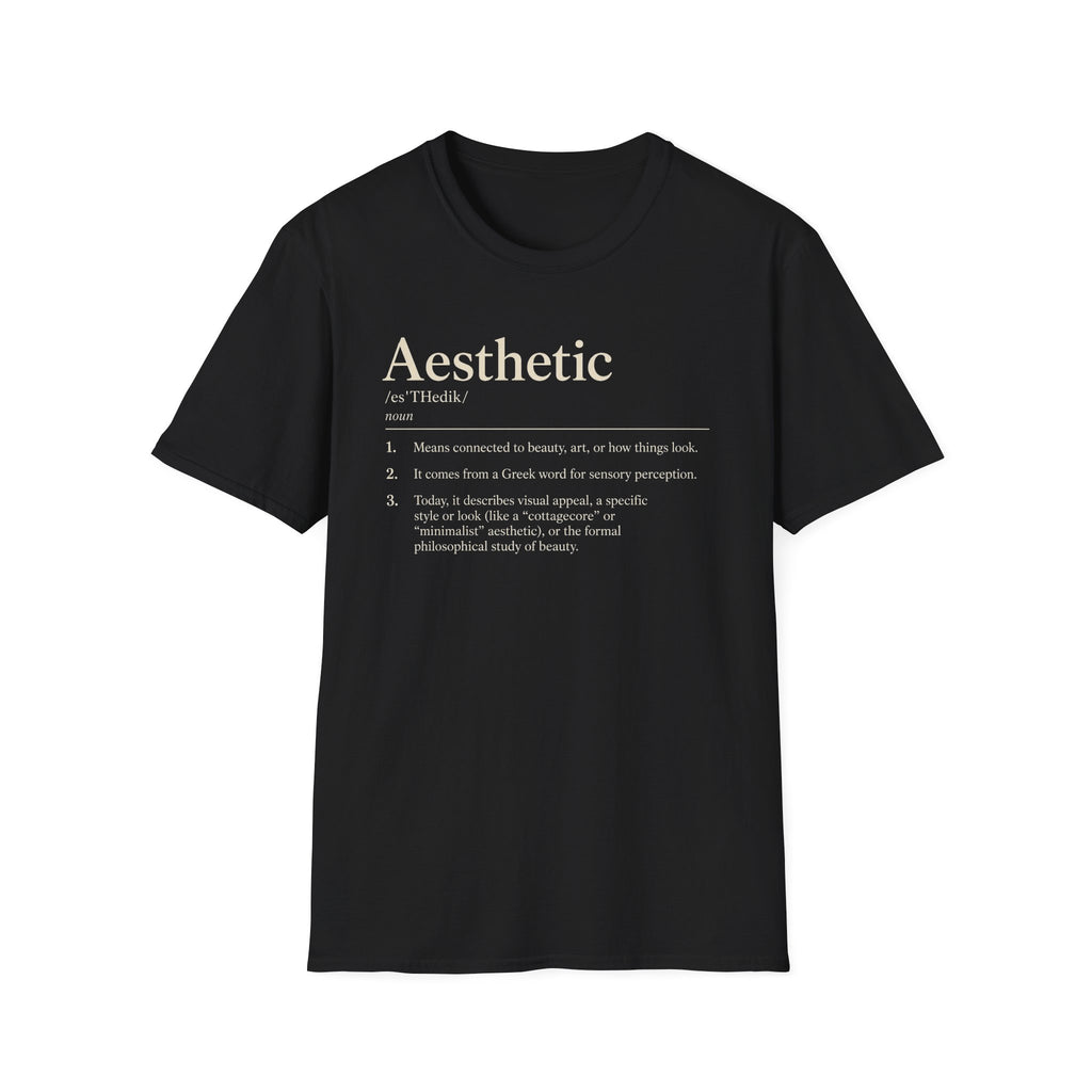 Aesthetic Definition T-Shirt — Minimalist Typography Tee