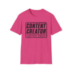 Content Creator Support Group T-Shirt — Bold Typography Tee for Creators