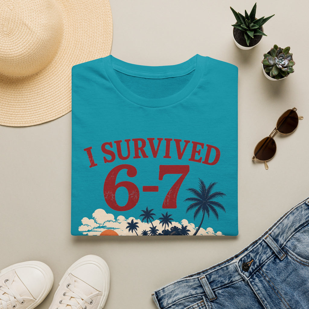 I Survived 6-7 T-Shirt — Retro Island Vacation Survivor Tee