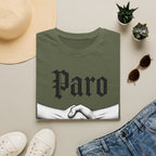 Paro Handshake T-Shirt — Vintage Gothic Script Graphic Tee