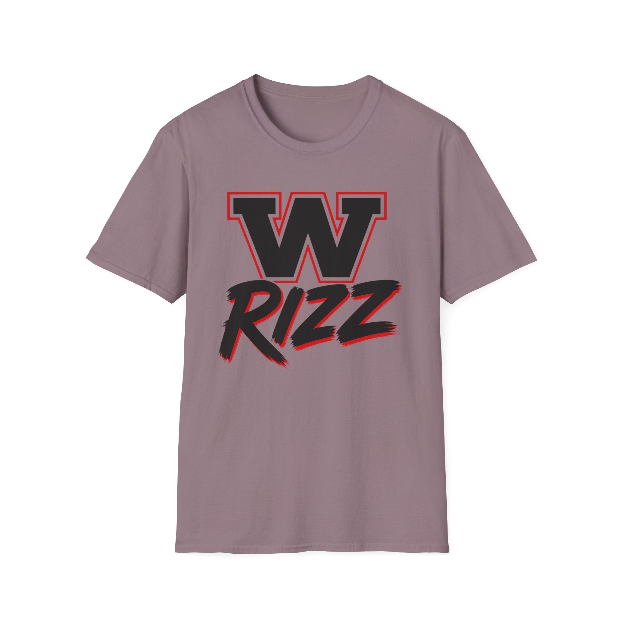 W Rizz Graphic Tee — Bold Varsity Lettering Shirt