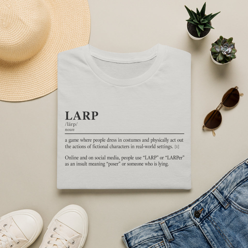 LARP Definition T-Shirt — Minimalist Dictionary Tee for Larpers & Cosplayers