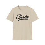 Chaka Script T-Shirt — Retro Cursive Logo Tee