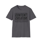 Content Creator Support Group T-Shirt — Bold Typography Tee for Creators