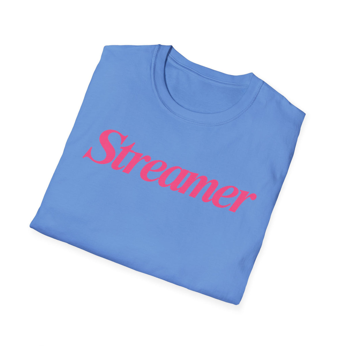 Streamer T‑Shirt — Pink Script Logo