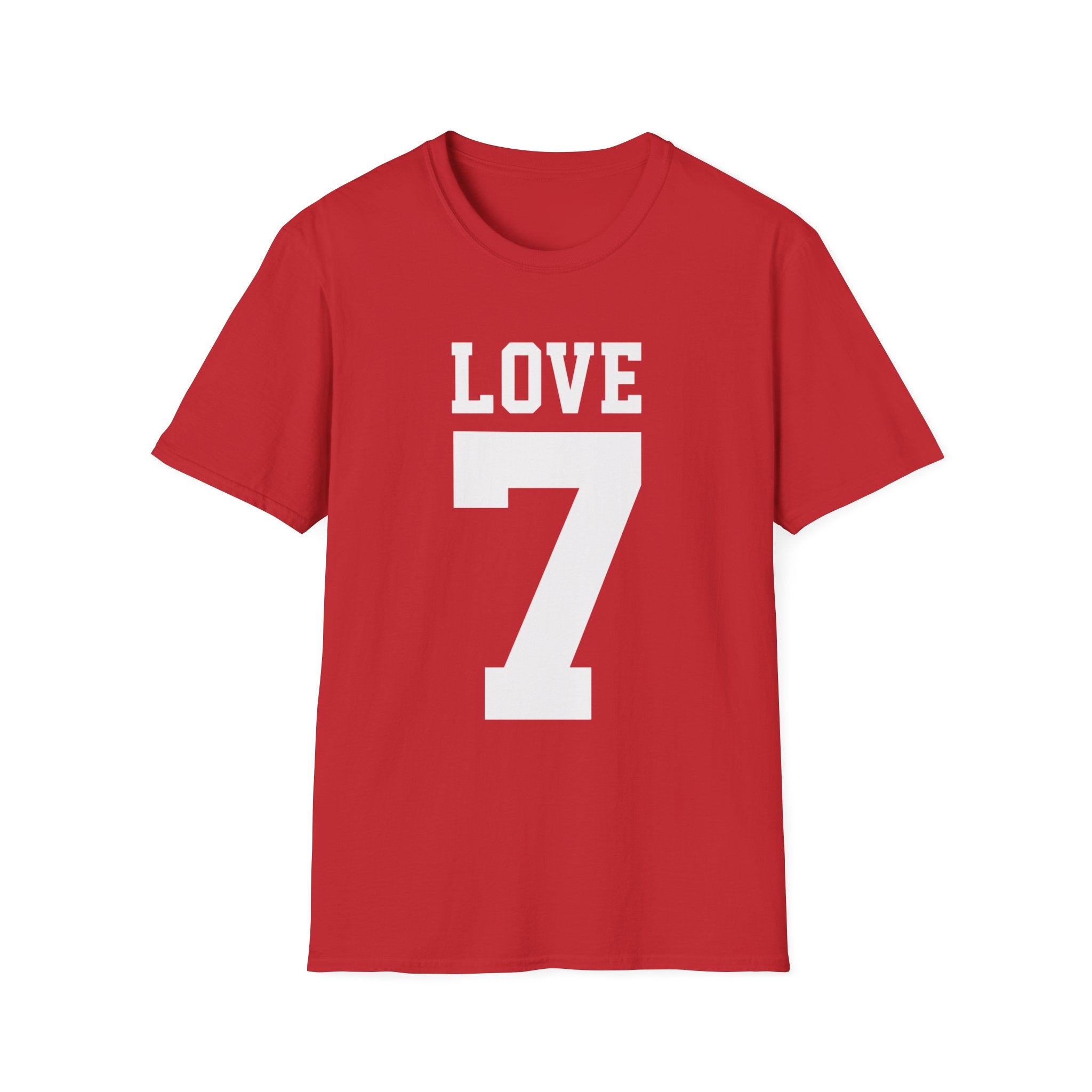 Love 7 Graphic T-Shirt — Bold Athletic-Inspired Tee - Fake 49er