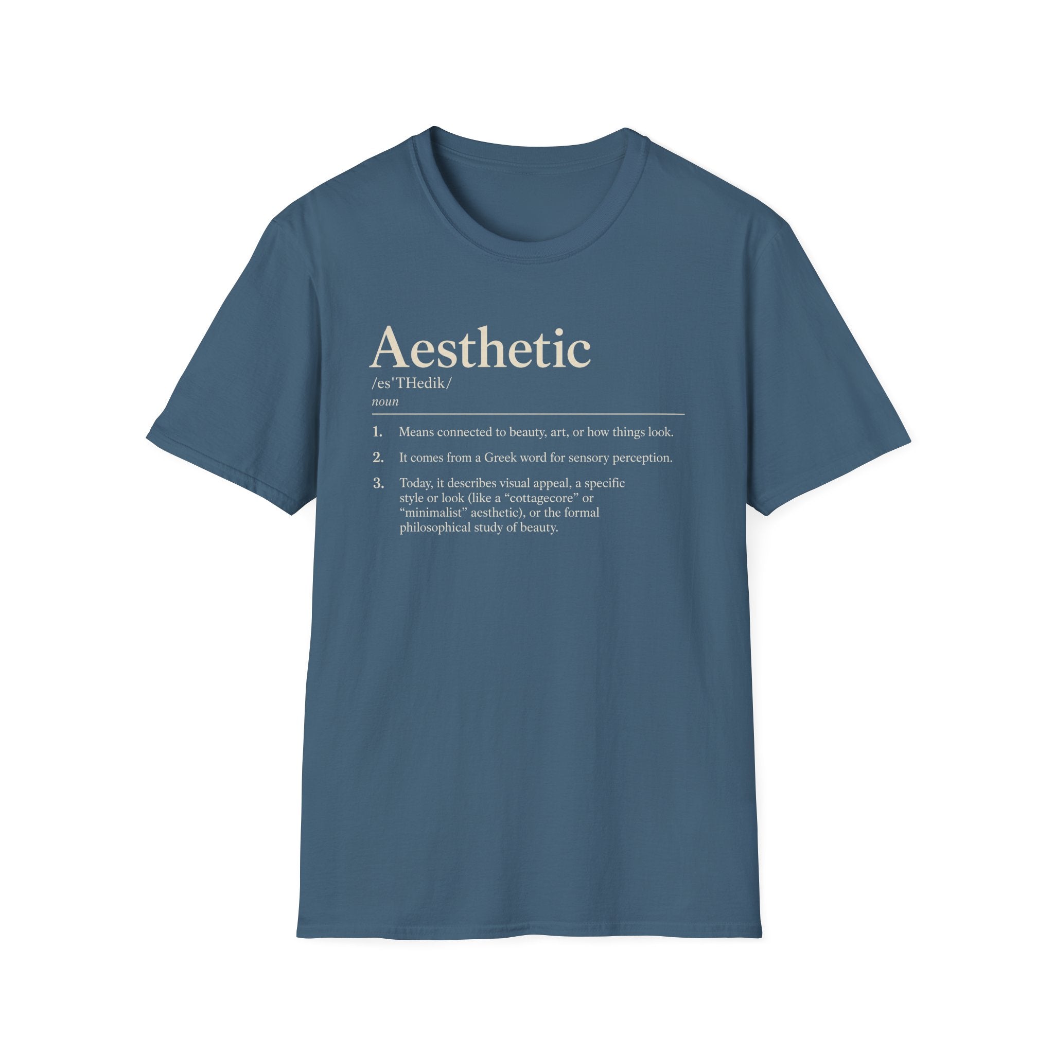 Aesthetic Definition T-Shirt — Minimalist Typography Tee