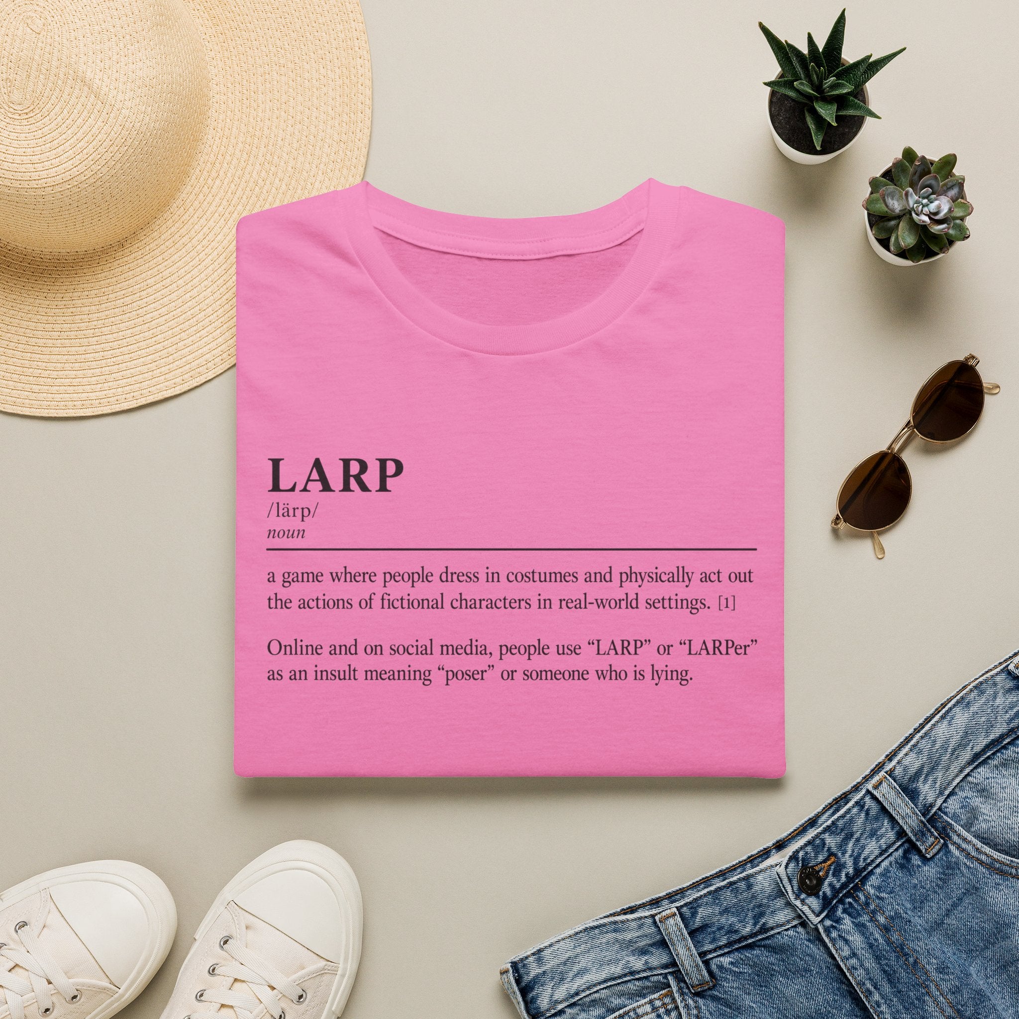 LARP Definition T-Shirt — Minimalist Dictionary Tee for Larpers & Cosplayers
