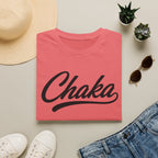 Chaka Script T-Shirt — Retro Cursive Logo Tee