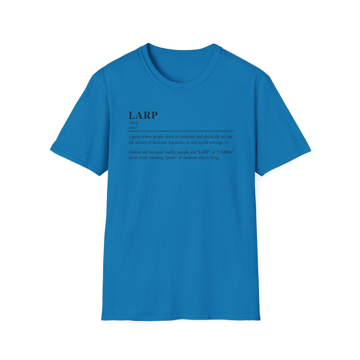 LARP Definition T-Shirt — Minimalist Dictionary Tee for Larpers & Cosplayers