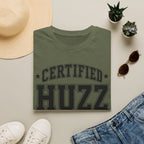 Certified Huzz T‑Shirt — Collegiate Vintage Lettering Tee