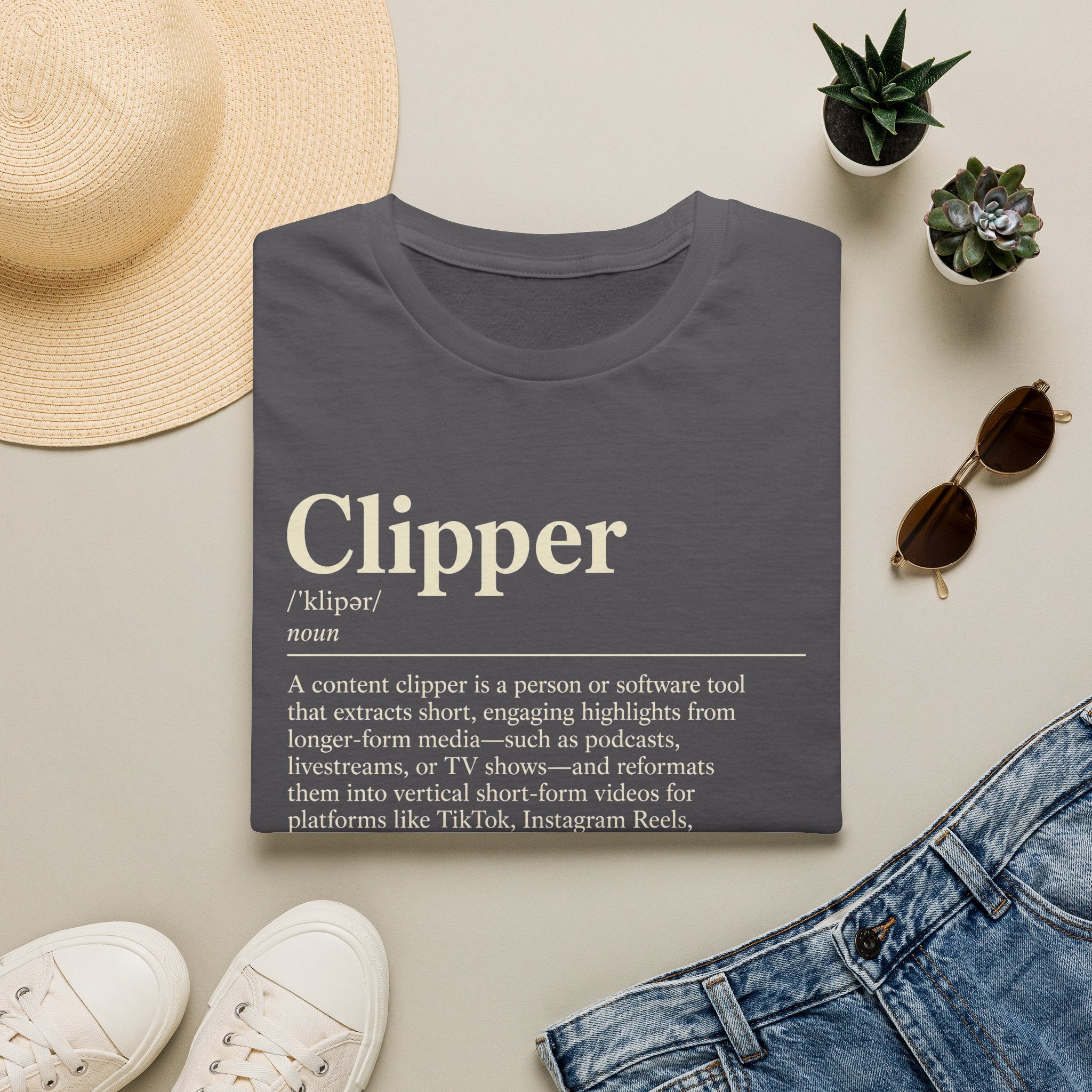 Clipper Definition T-Shirt — Content Creator Dictionary Tee
