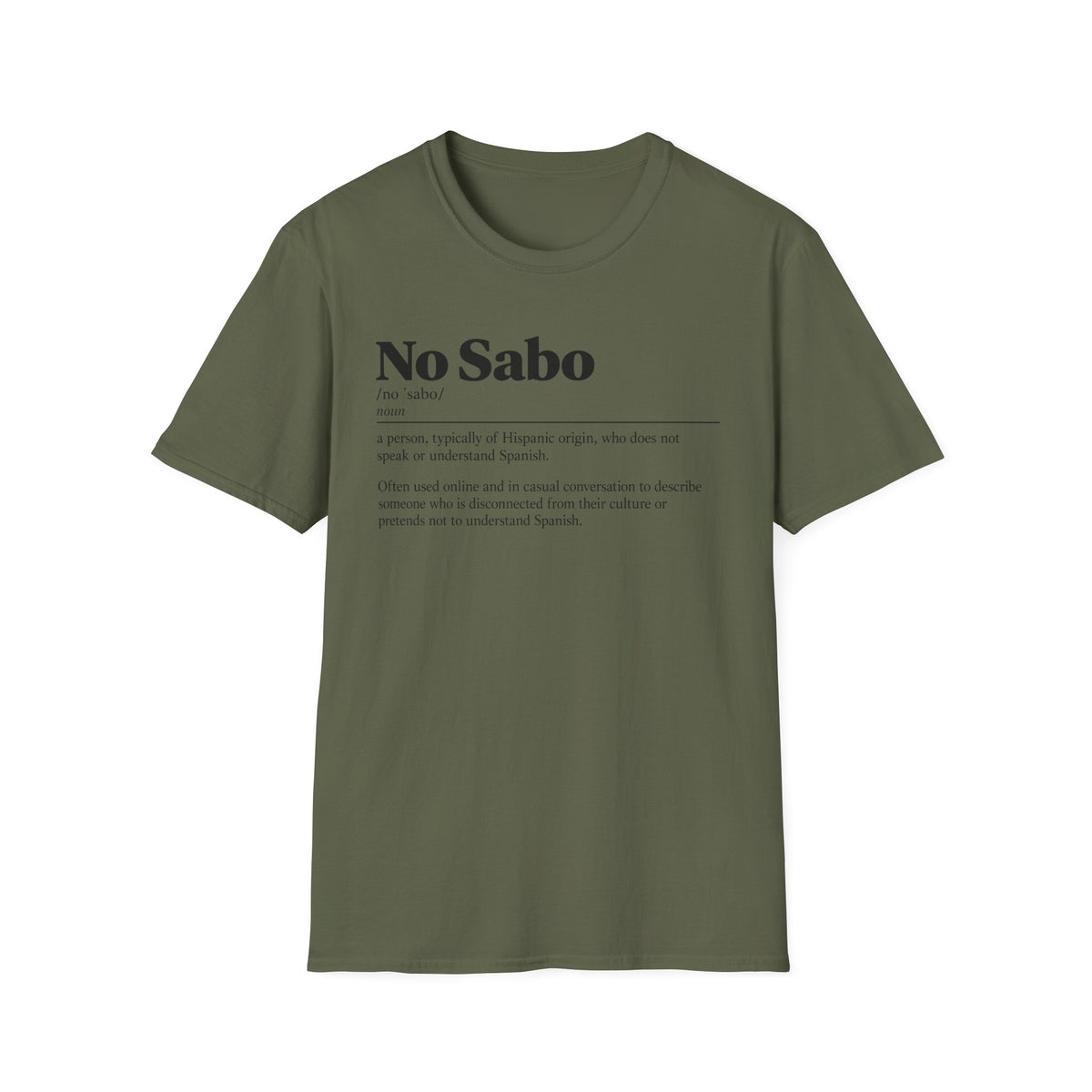 "No Sabo" Definition Tee (Spanish/Hispanic)
