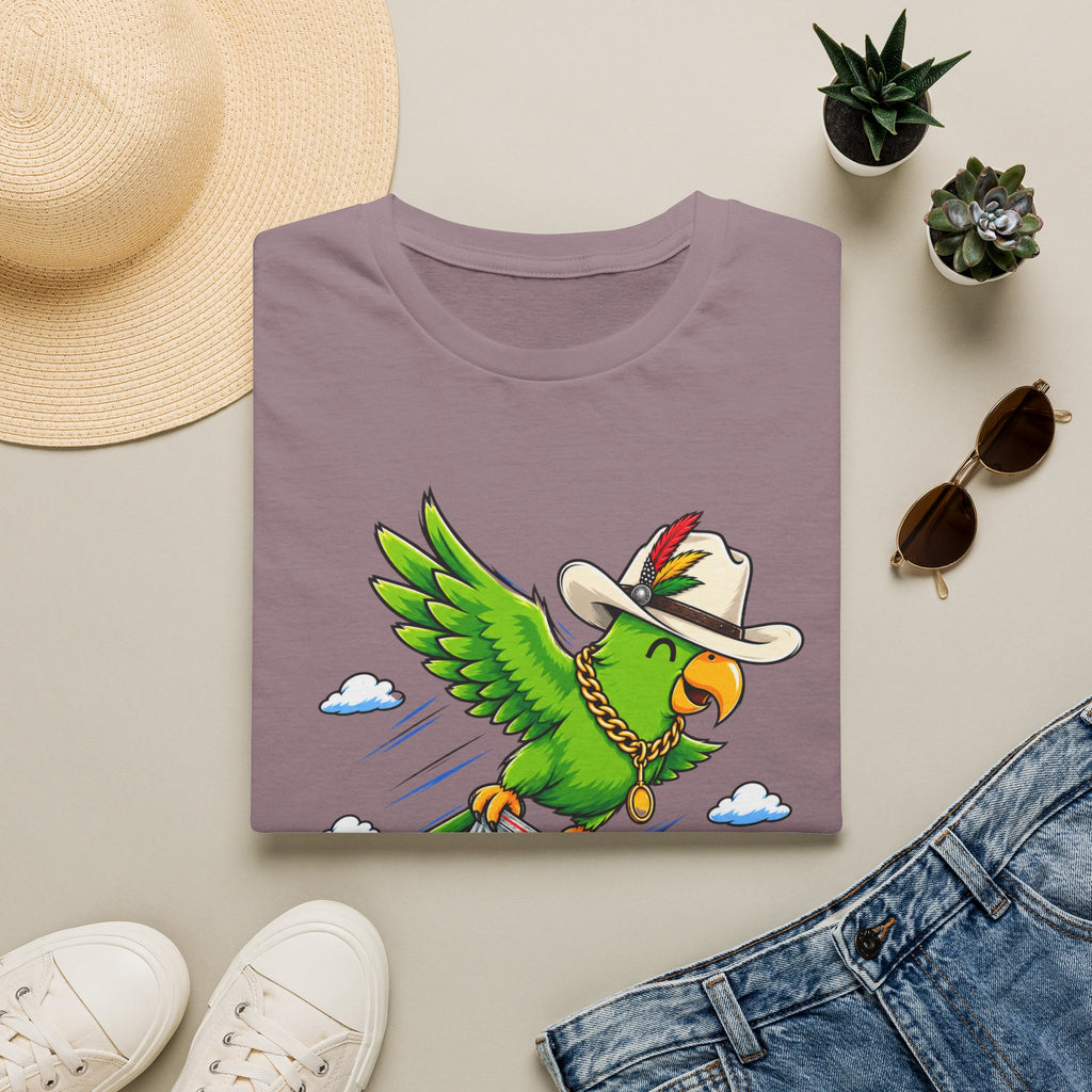 Parrot T-Shirt — 'Perrico Gives You Wiings' Funny Tropical Bird Tee