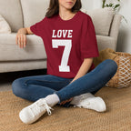Love 7 Graphic T-Shirt — Bold Athletic-Inspired Tee - Fake 49er