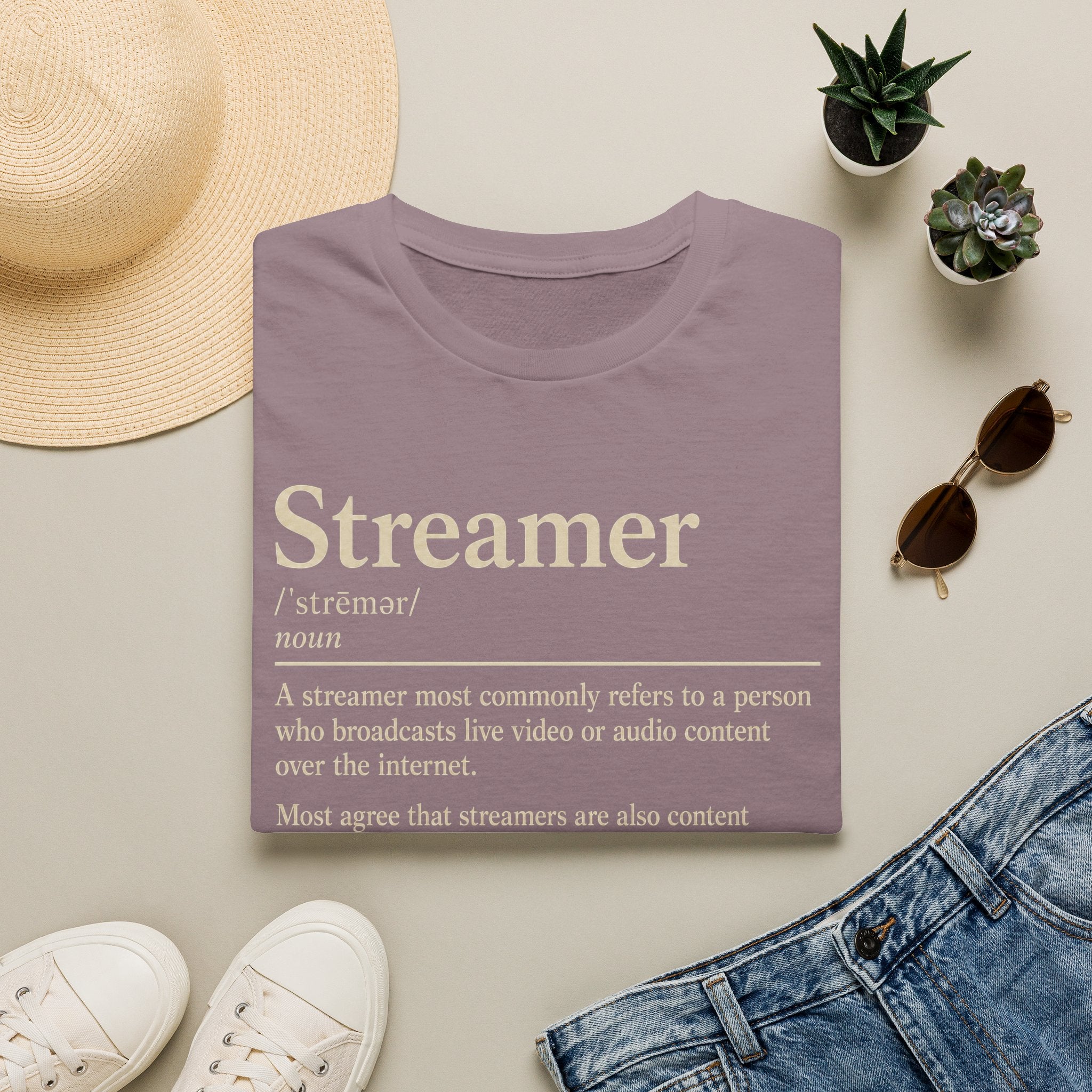 Streamer Definition T-Shirt — Funny Gamer/Content Creator Tee