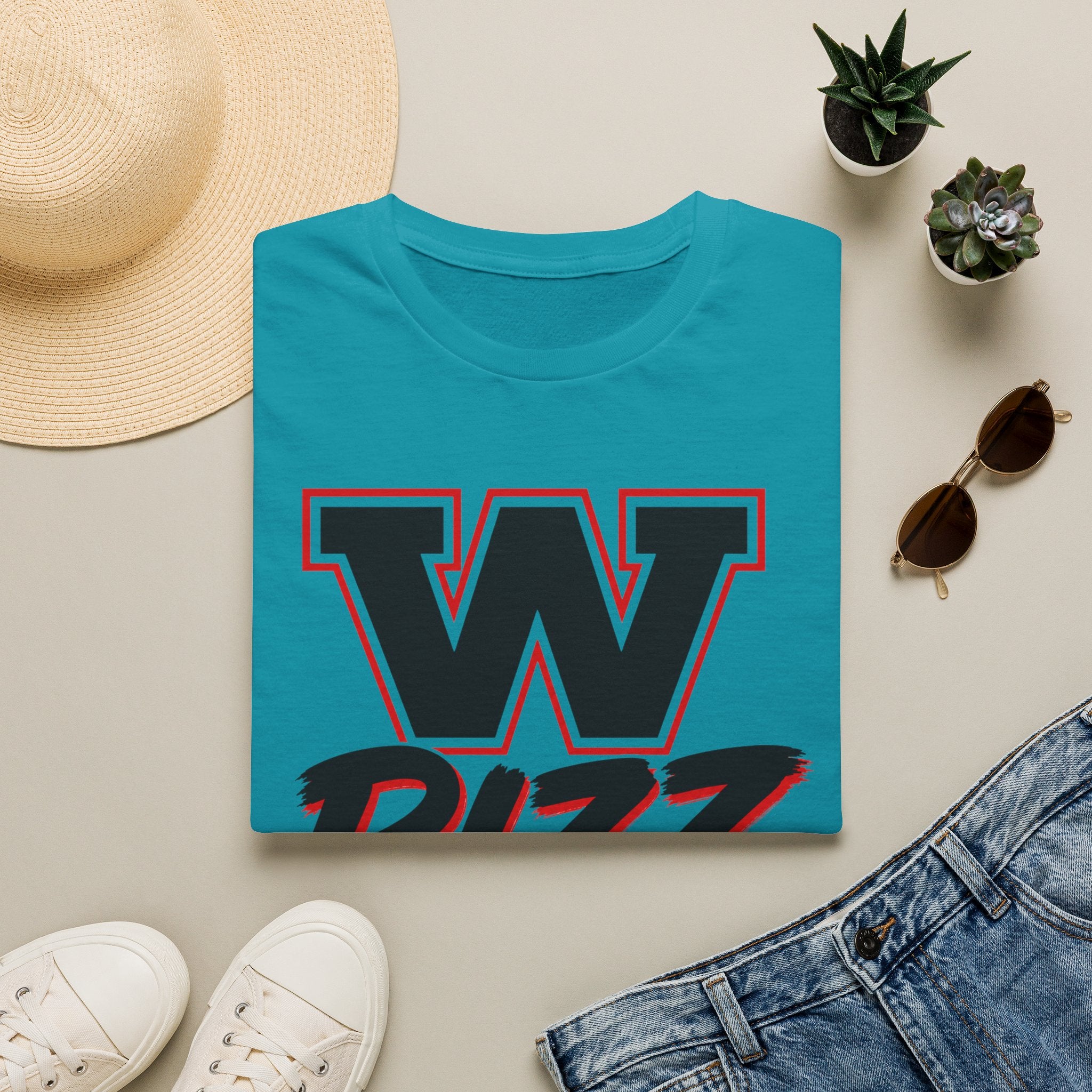 W Rizz Graphic Tee — Bold Varsity Lettering Shirt
