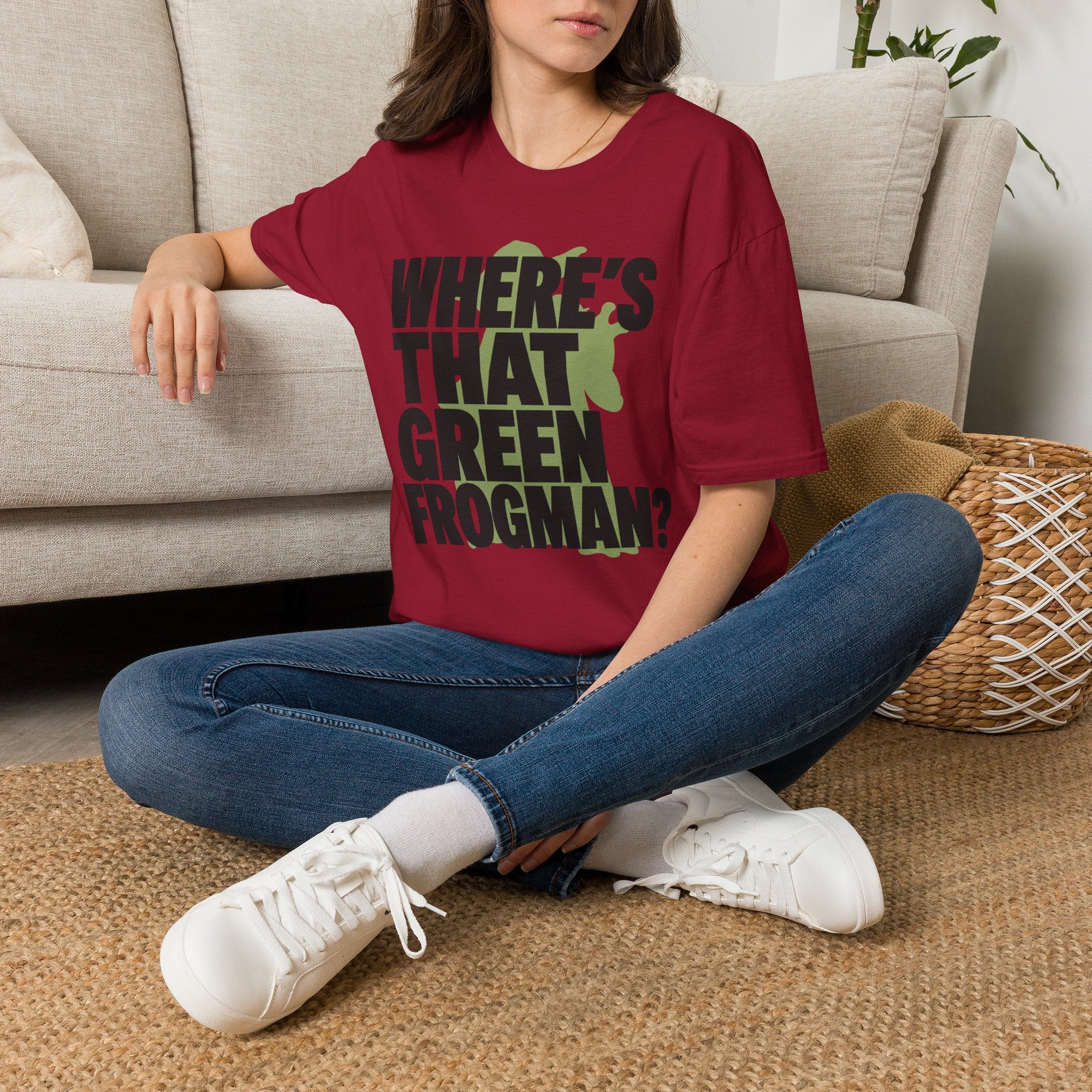 Where's That Green Frogman? T-Shirt