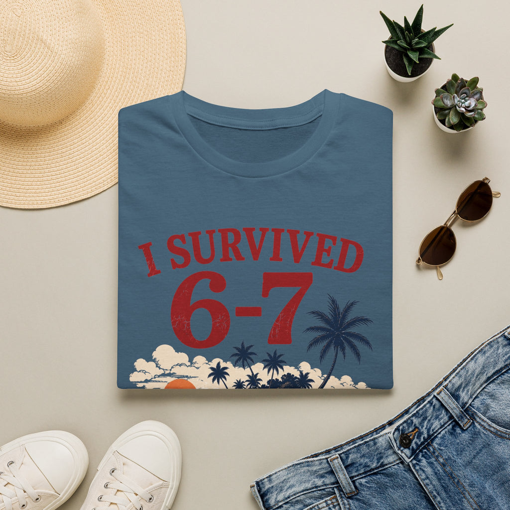 I Survived 6-7 T-Shirt — Retro Island Vacation Survivor Tee