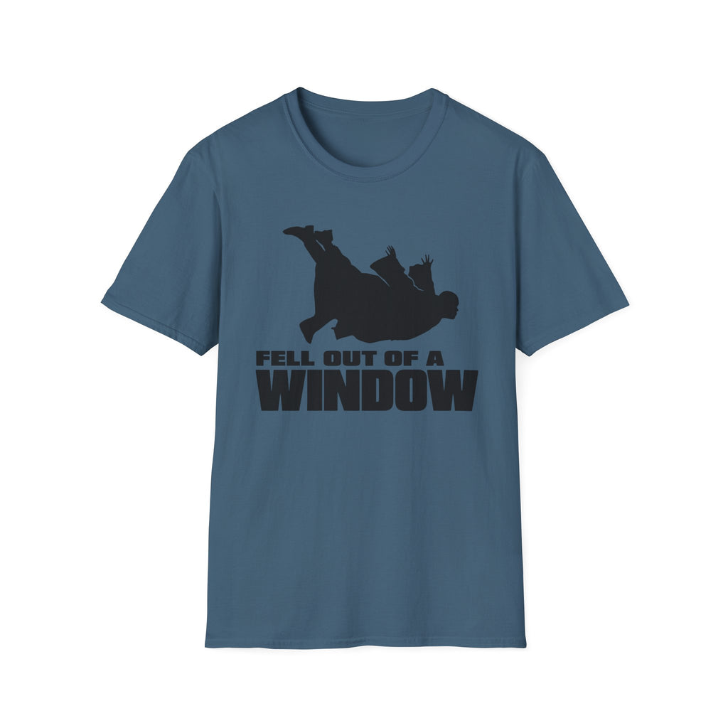 Fell Out of a Window T-Shirt — Funny Falling Silhouette Tee