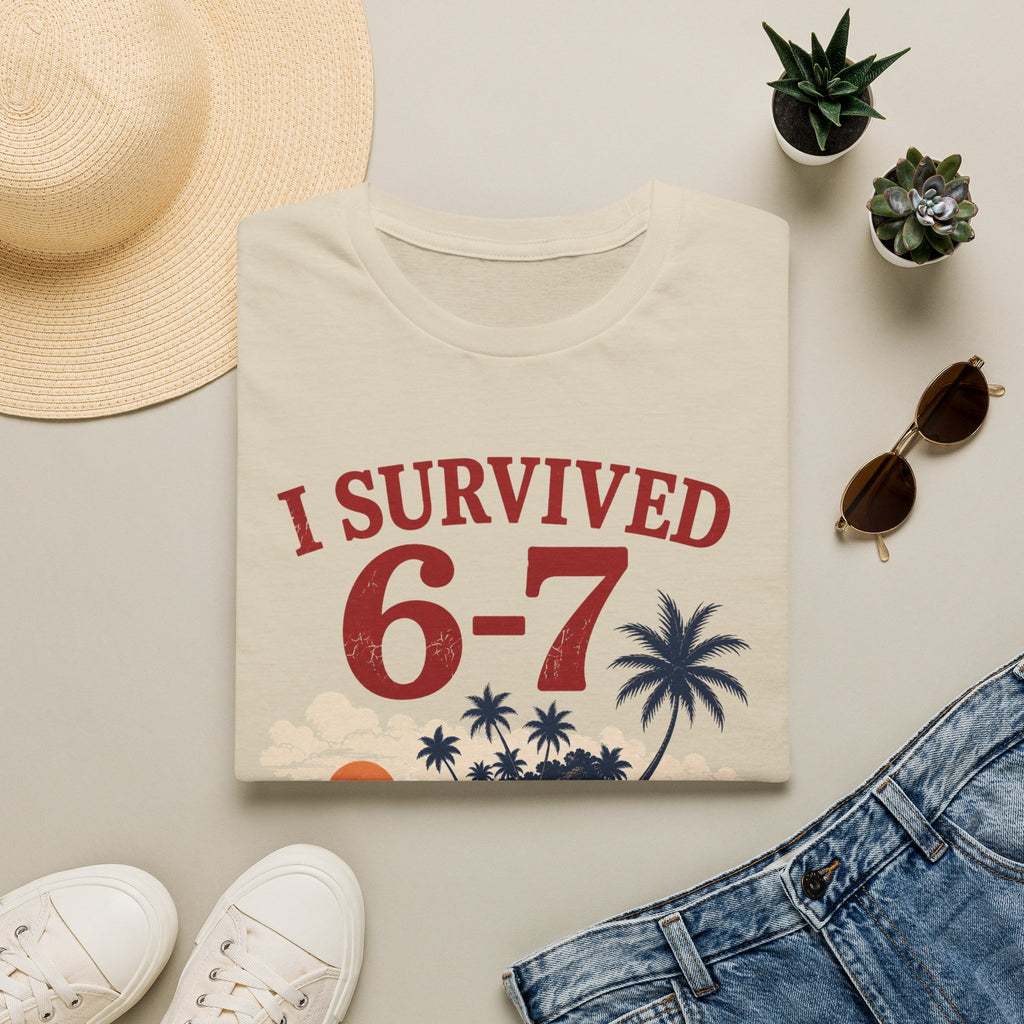 I Survived 6-7 T-Shirt — Retro Island Vacation Survivor Tee