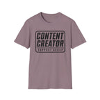 Content Creator Support Group T-Shirt — Bold Typography Tee for Creators