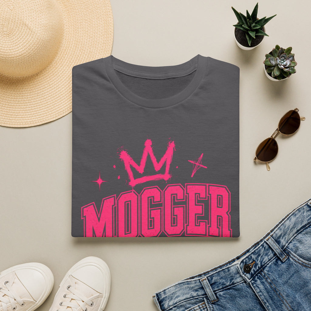 Mogger Princess T‑Shirt — Pink Crown Graphic Tee
