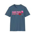 No Free Cakepops T‑Shirt — Funny Dessert Lover Graphic Tee