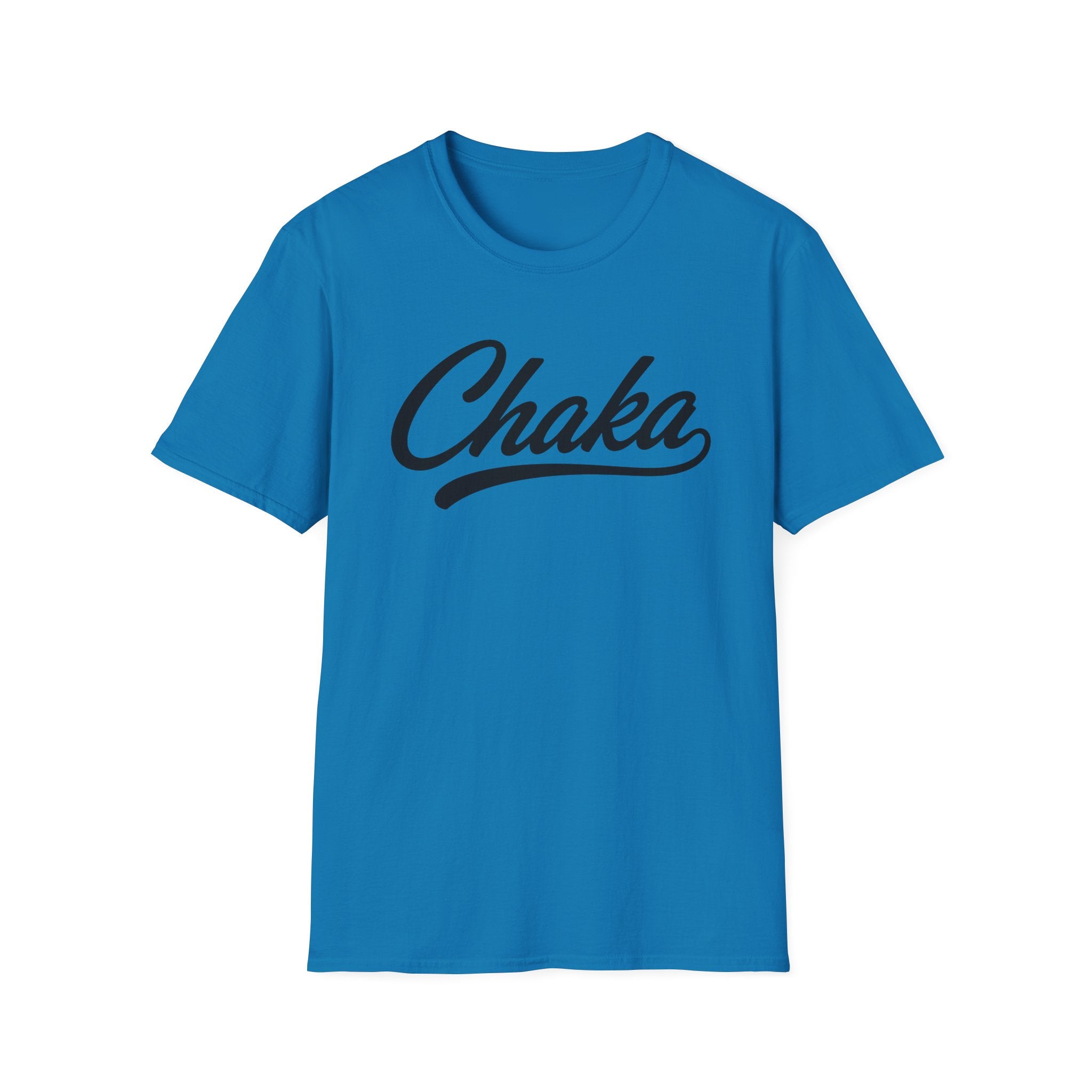Chaka Script T-Shirt — Retro Cursive Logo Tee