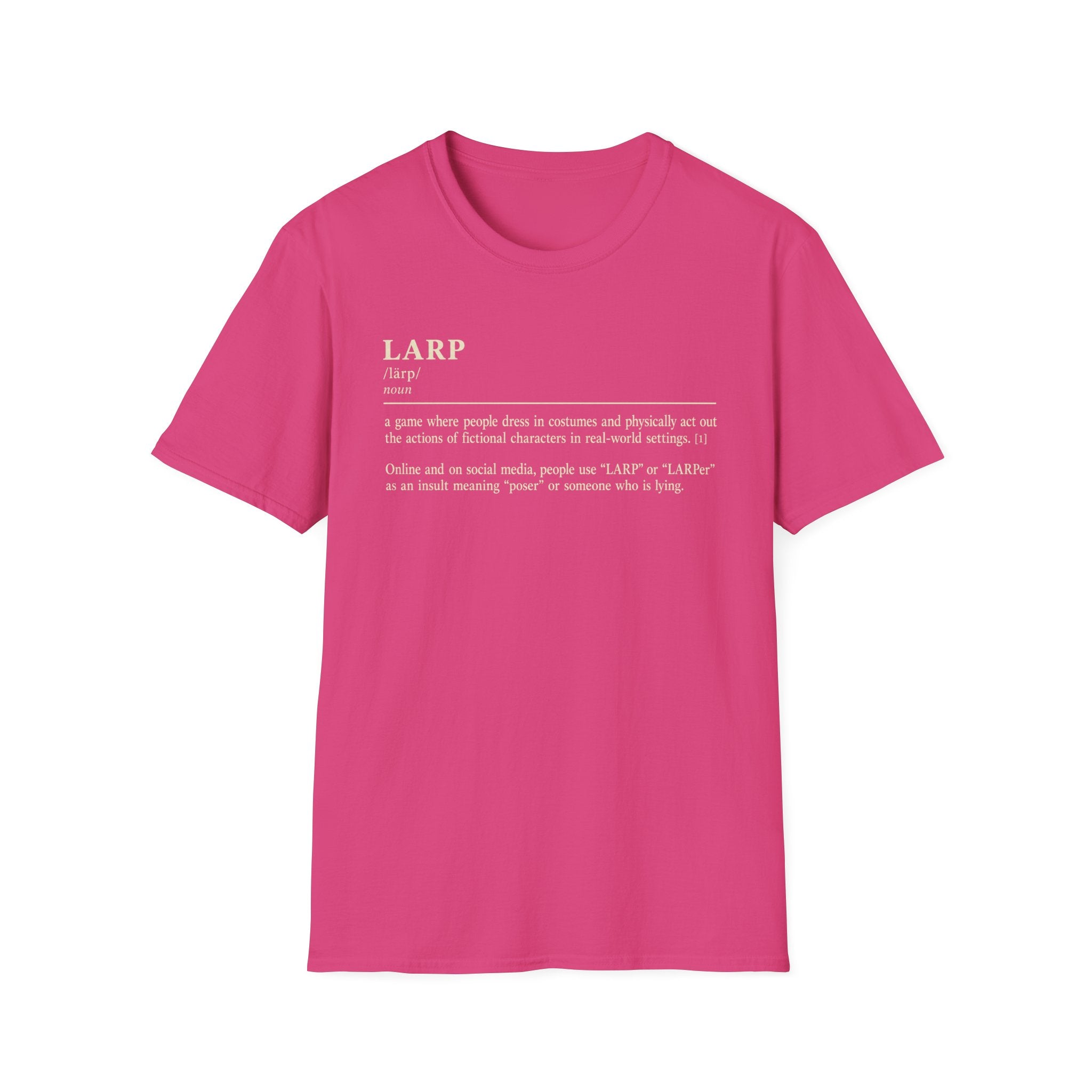 LARP Definition T-Shirt — Funny Roleplay Definition Tee for Larpers