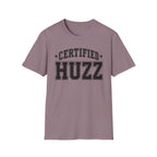 Certified Huzz T‑Shirt — Collegiate Vintage Lettering Tee