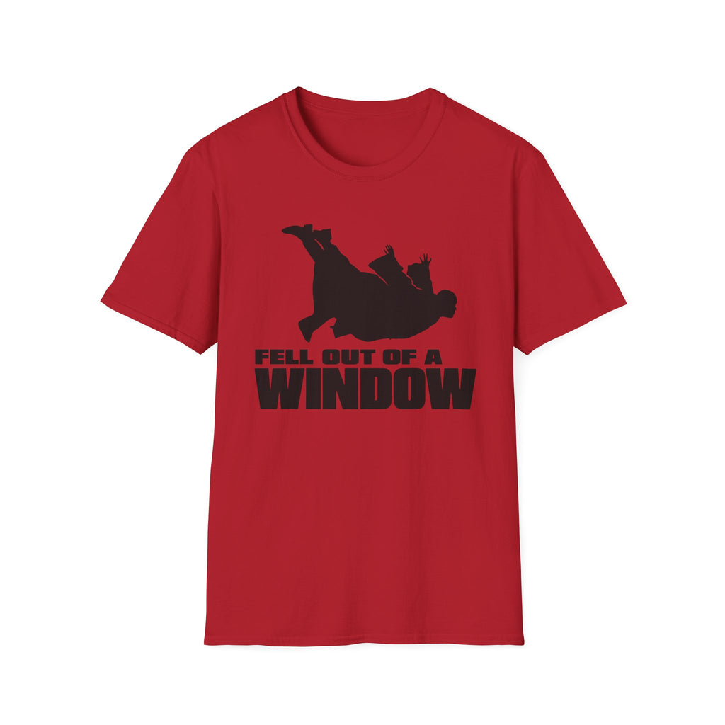 Fell Out of a Window T-Shirt — Funny Falling Silhouette Tee