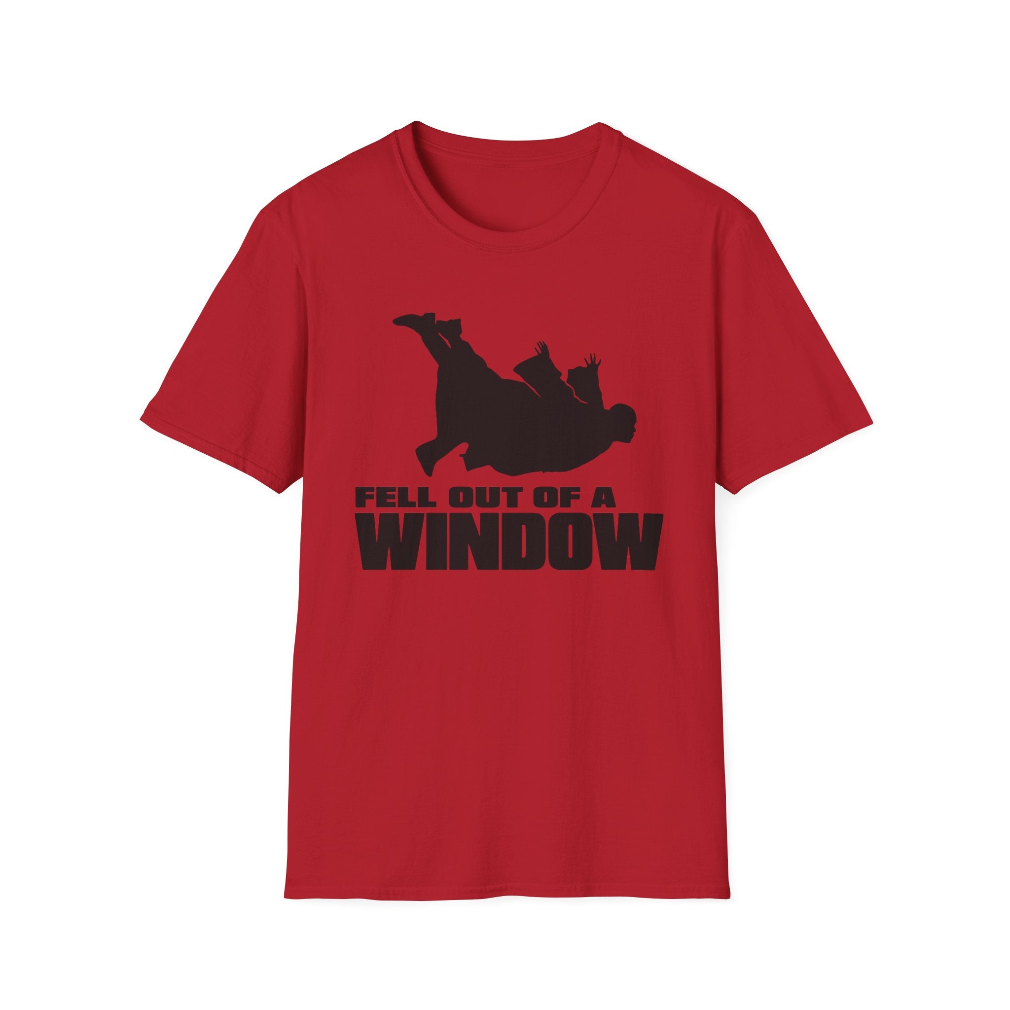 Fell Out of a Window T-Shirt — Funny Falling Silhouette Tee