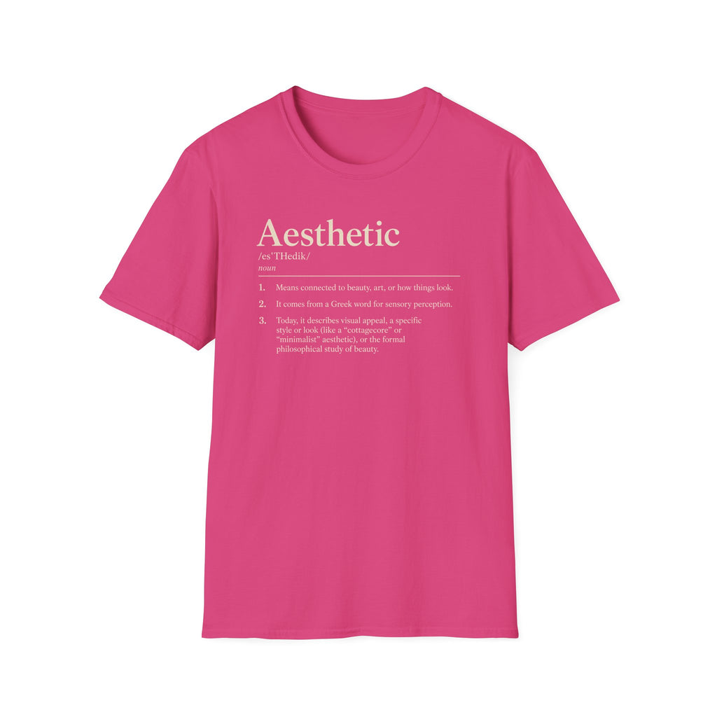 Aesthetic Definition T-Shirt — Feminine Graphic Tee with Dictionary-Style Print