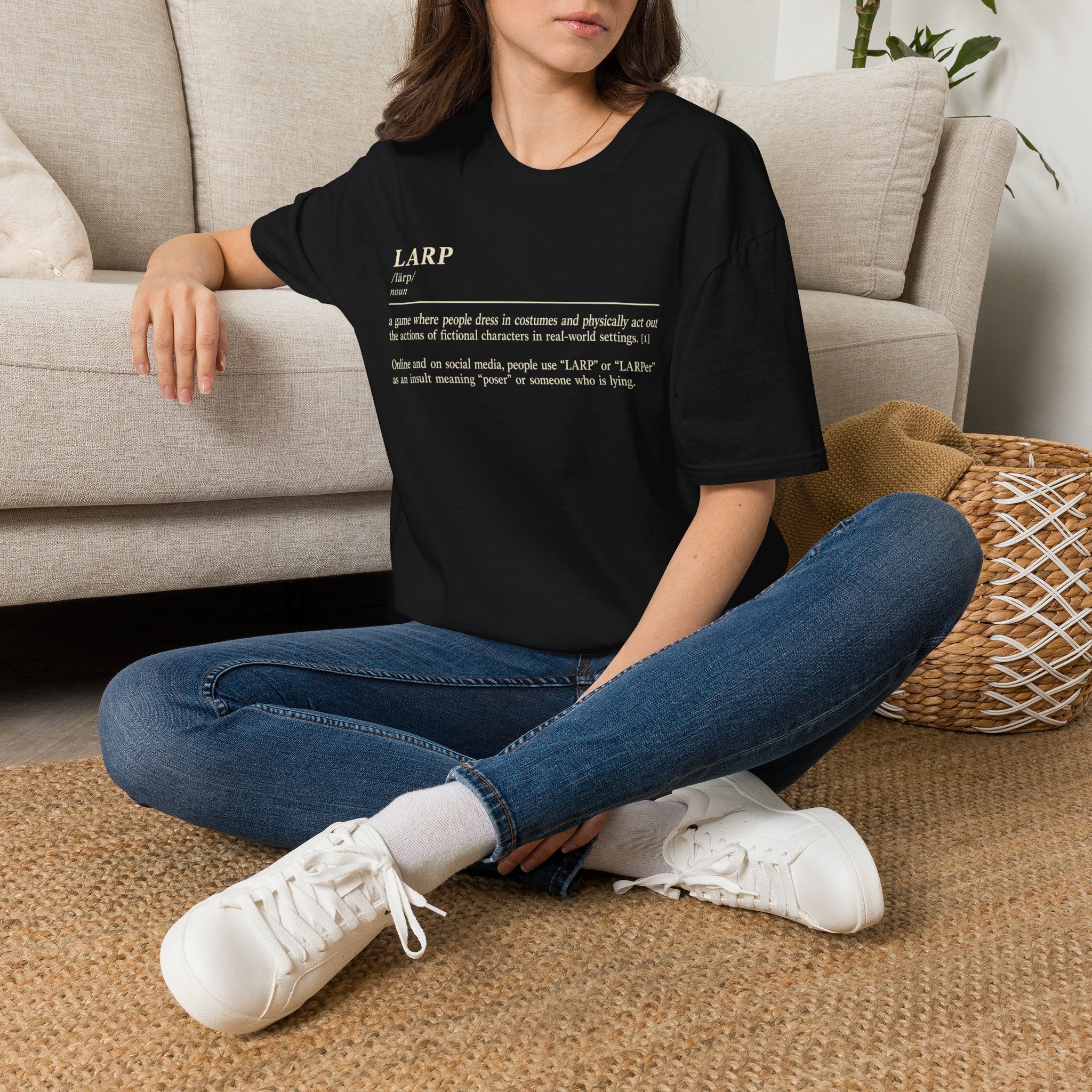 LARP Definition T-Shirt — Funny Roleplay Definition Tee for Larpers