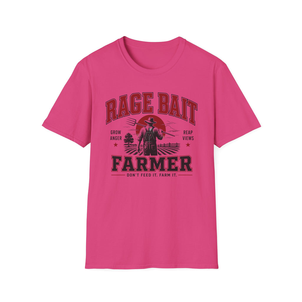 Rage Bait Farmer Graphic T‑Shirt — Grow Anger, Reap Views Vintage Western Tee