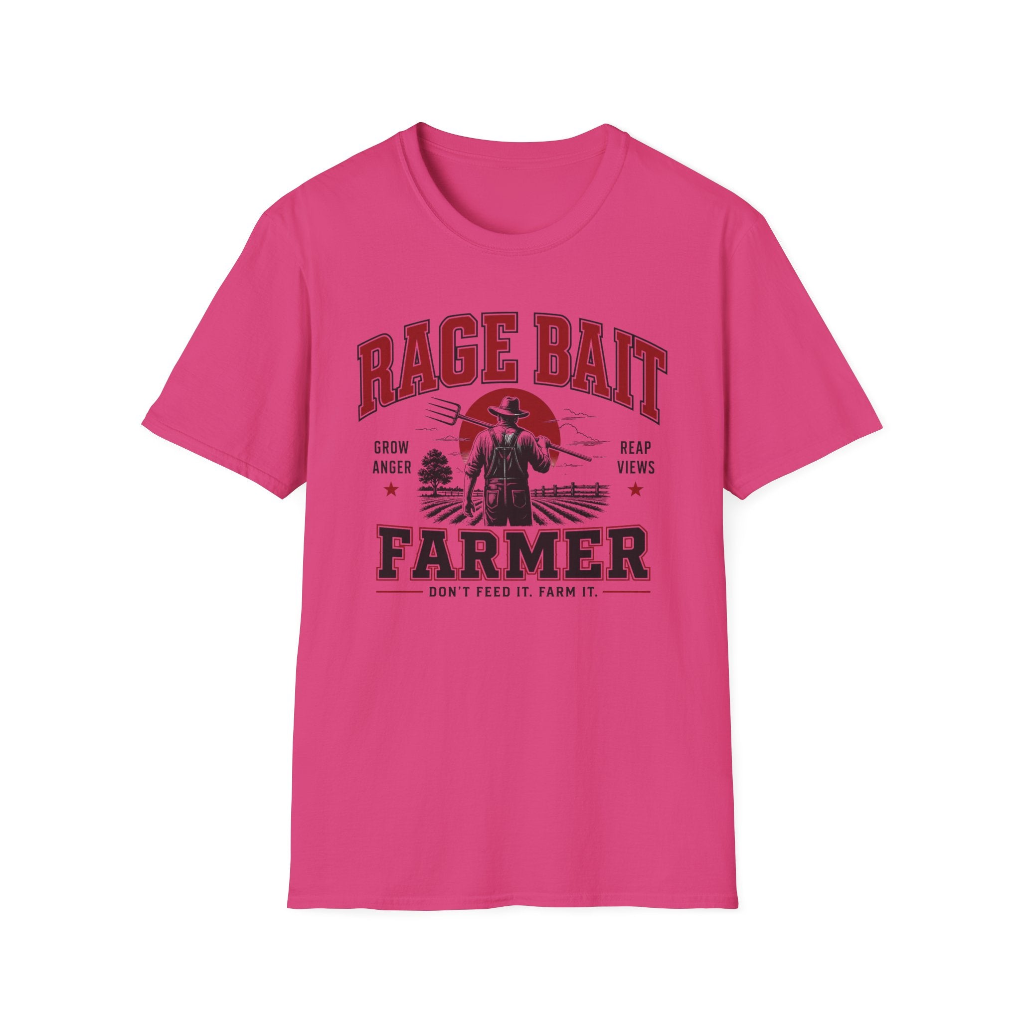 Rage Bait Farmer Graphic T‑Shirt — Grow Anger, Reap Views Vintage Western Tee