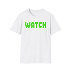 WATCH Graphic T-Shirt — Retro Pixel Green Statement Tee