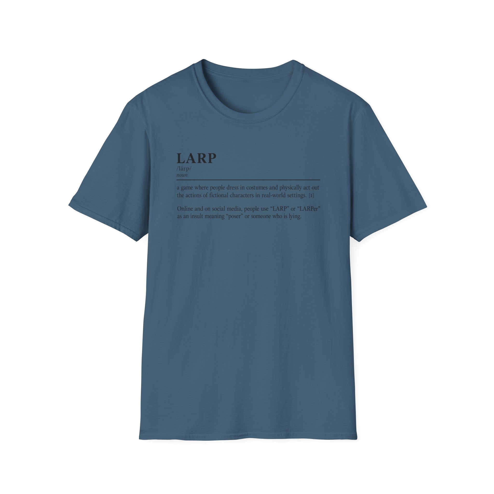 LARP Definition T-Shirt — Minimalist Dictionary Tee for Larpers & Cosplayers