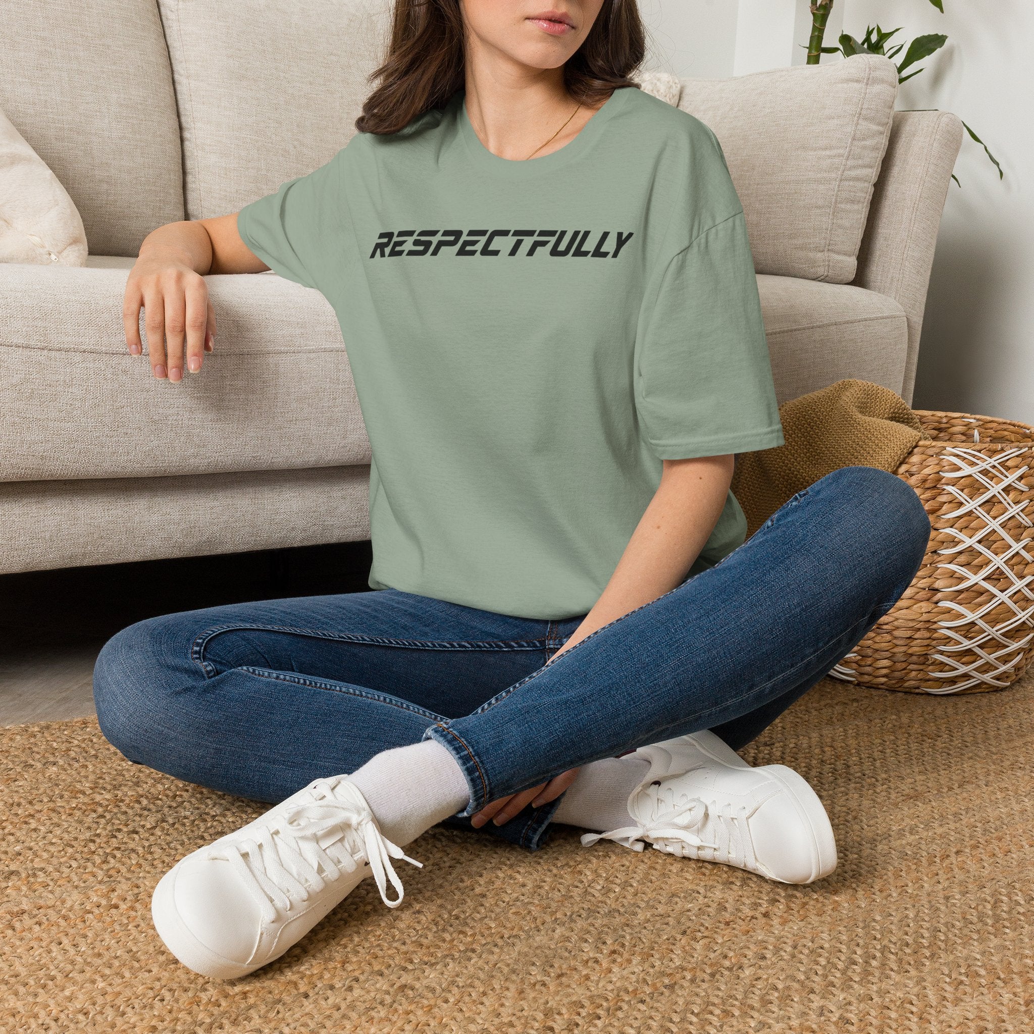 Respectfully T-Shirt — Minimal Bold Text Tee
